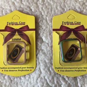 Rose Gold and Multicolor Apple Watch 38mm Cases